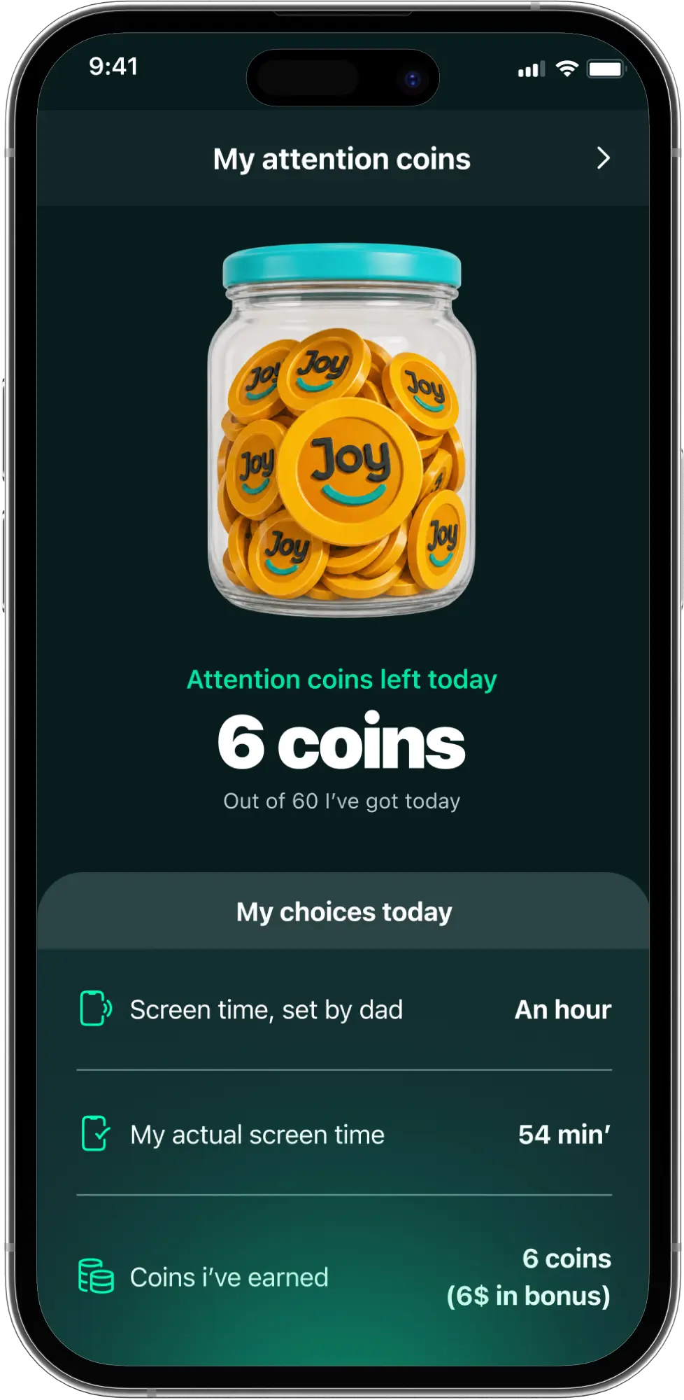 Attention coins conversion screen